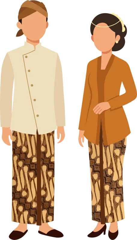 Modern Javanese attire: beskap and kebaya with batik